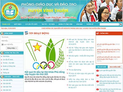 Cổng thông tin điện tử Phòng GD&ĐT Vĩnh Thuận – Kiên Giang